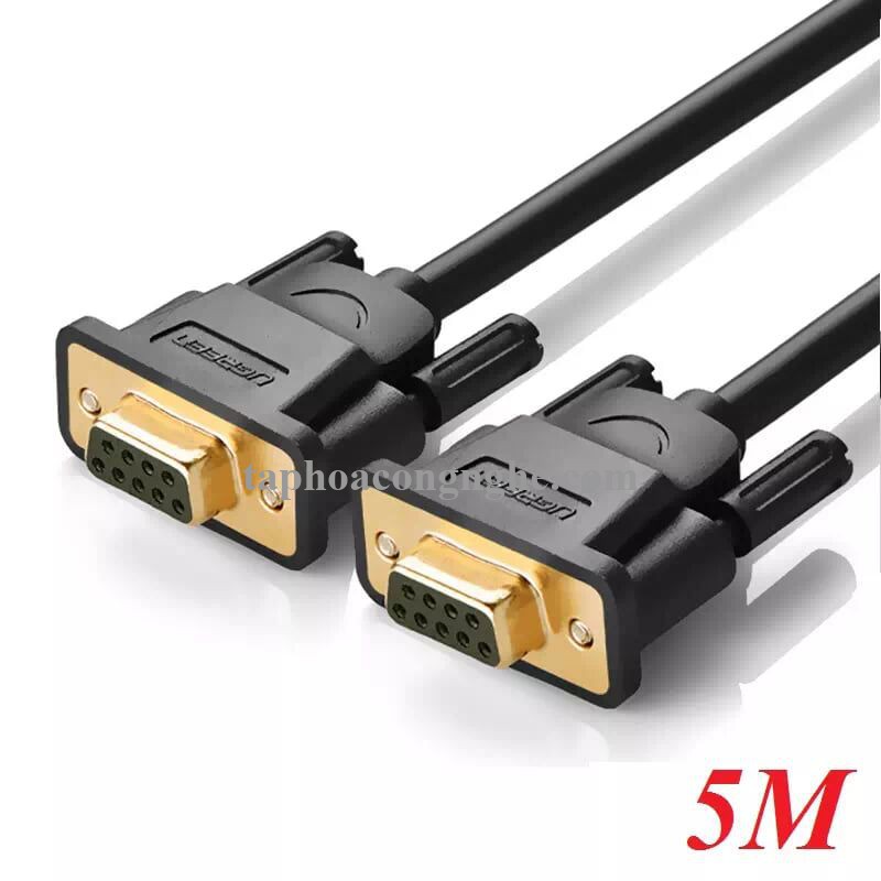 Ugreen 20152 5M màu Đen Cáp tín hiệu nối dài COM RS232 2 đầu âm cao cấp DB101 30020152